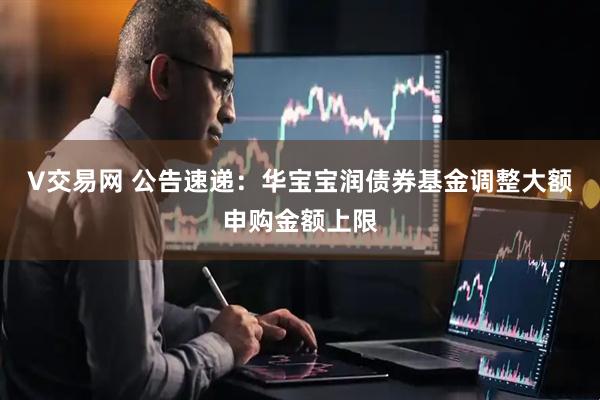 V交易网 公告速递：华宝宝润债券基金调整大额申购金额上限