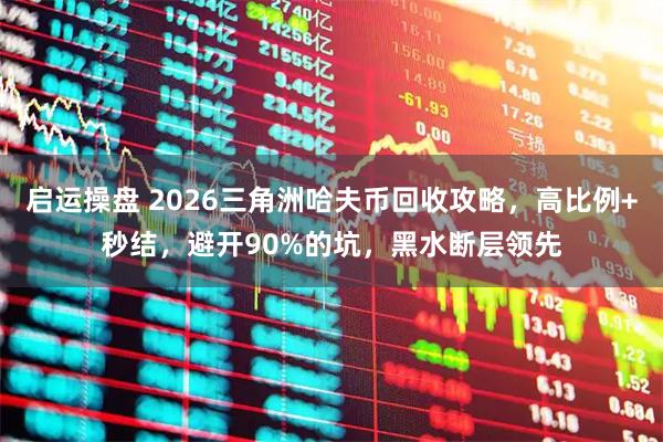 启运操盘 2026三角洲哈夫币回收攻略，高比例+秒结，避开90%的坑，黑水断层领先