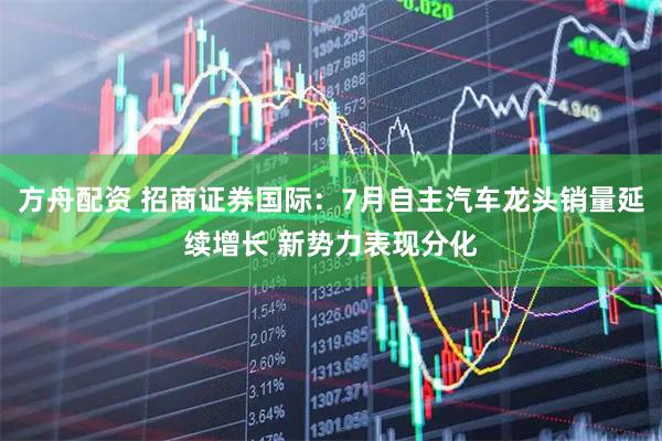 方舟配资 招商证券国际：7月自主汽车龙头销量延续增长 新势力表现分化